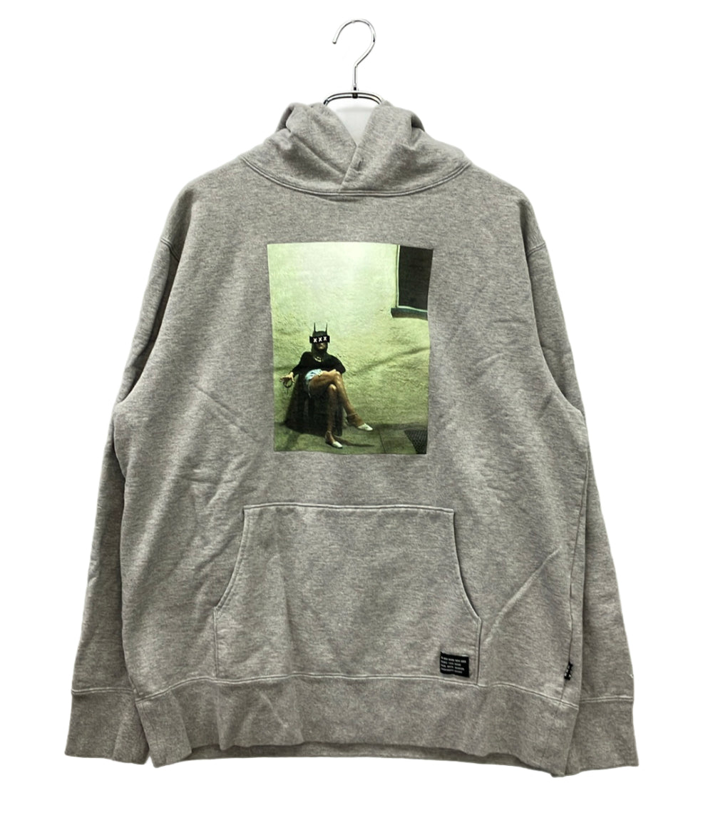 GOD SELECTION XXX パーカー 長袖 バッドマンガールプリント ストリート メンズ SIZE XL ゴッド セレクション トリプルエックス