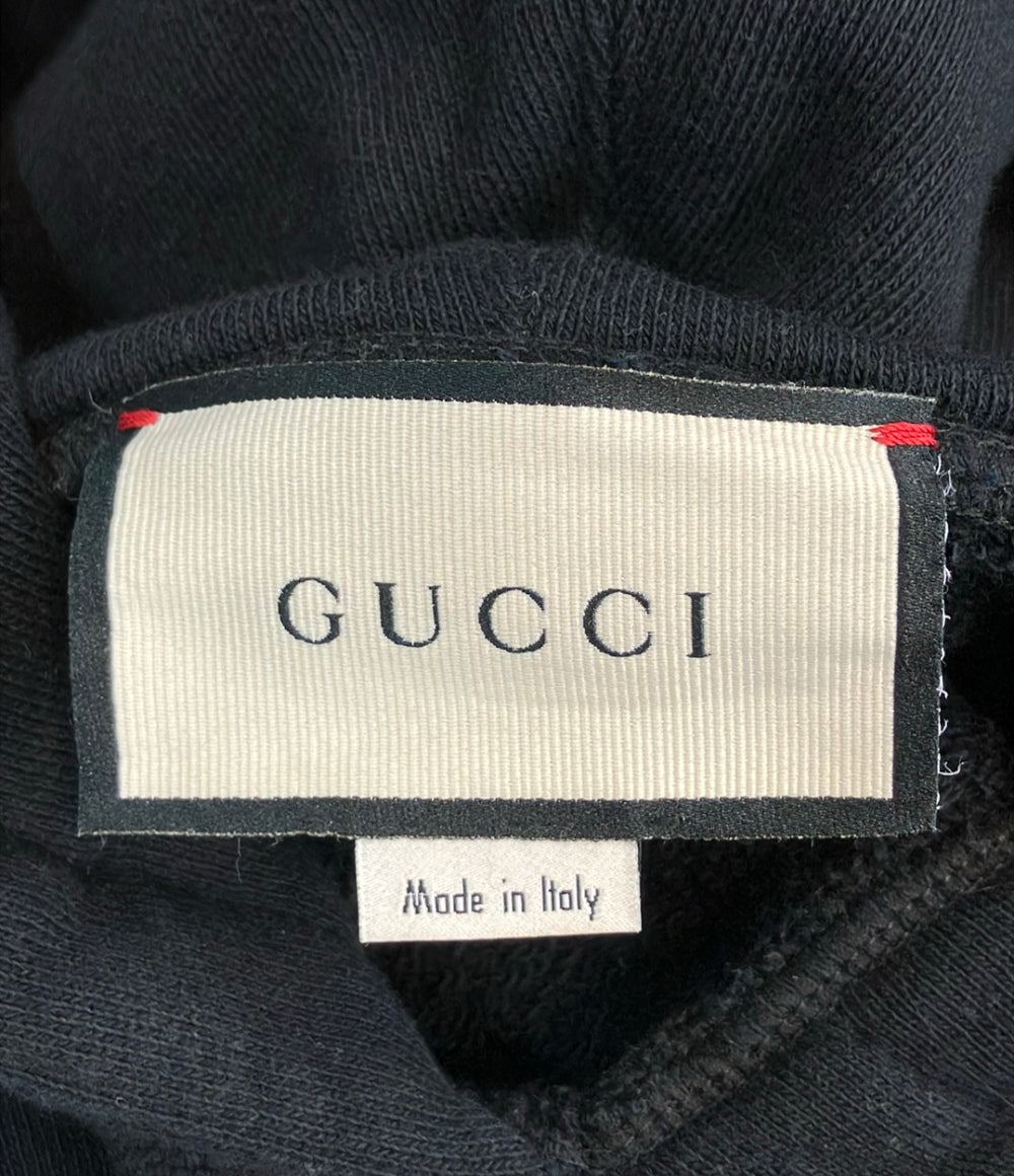 GUCCI 長袖 ロゴフーデッドスウェット ワンピース 610127-XJCR1 レディース SIZE S グッチ