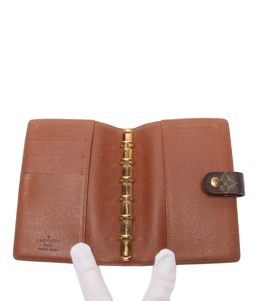 訳あり LOUIS VUITTON 手帳カバー 6穴式 アジェンダPM モノグラム R20005 レディース メンズ ルイ・ヴィトン