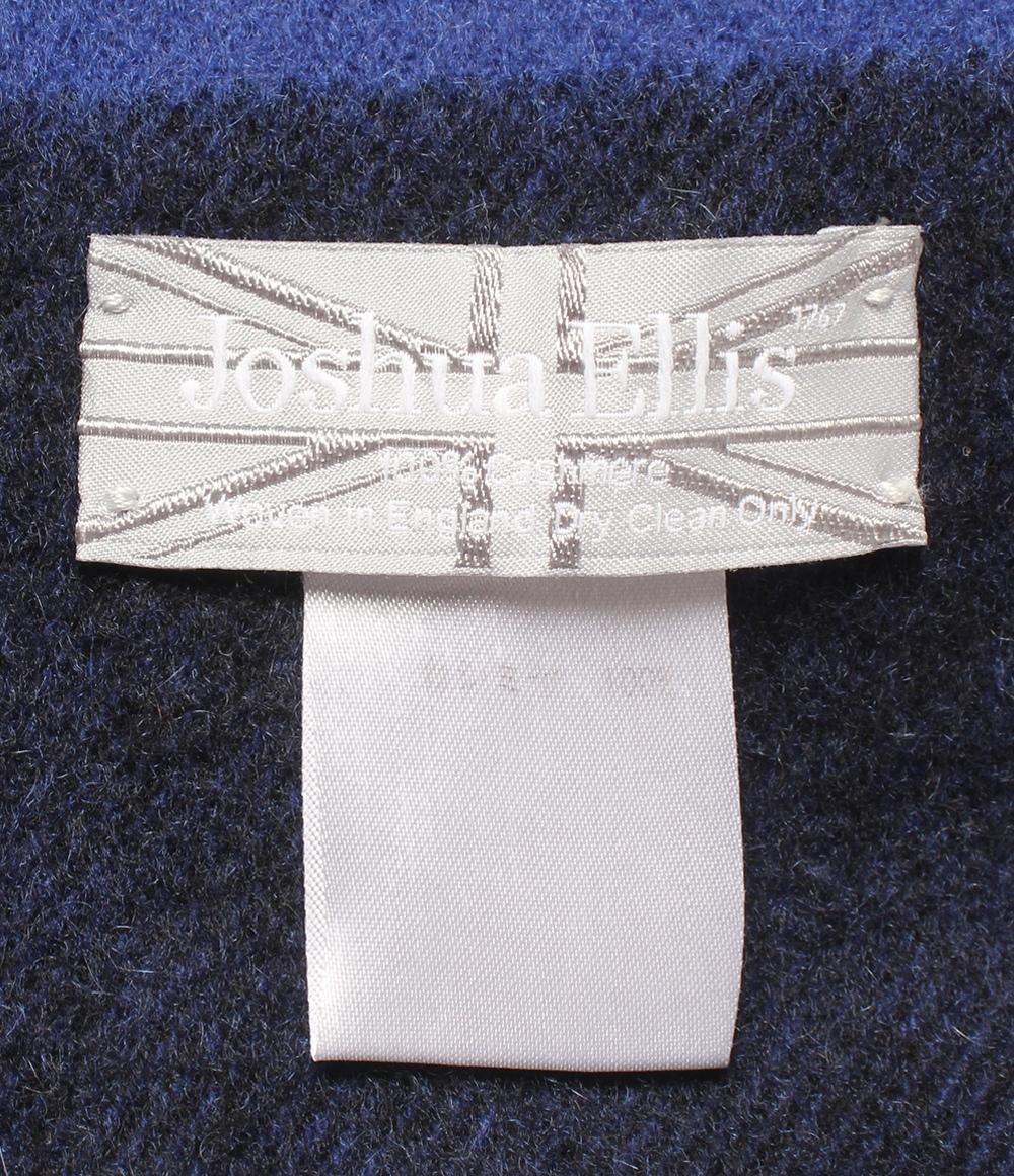 Joshua ELLis マフラー ストール チェック柄 カシミヤ100% レディース ジョシュアエリス