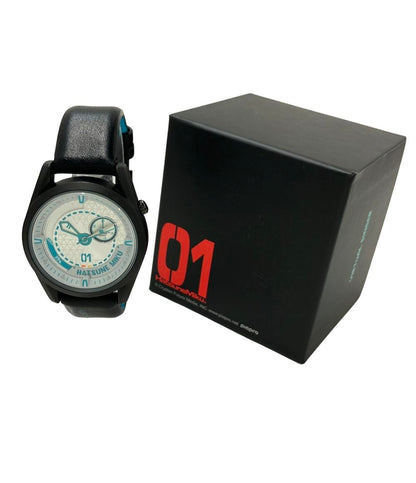 腕時計 初音ミク クオーツ シルバー メンズ XINGYUNSHI