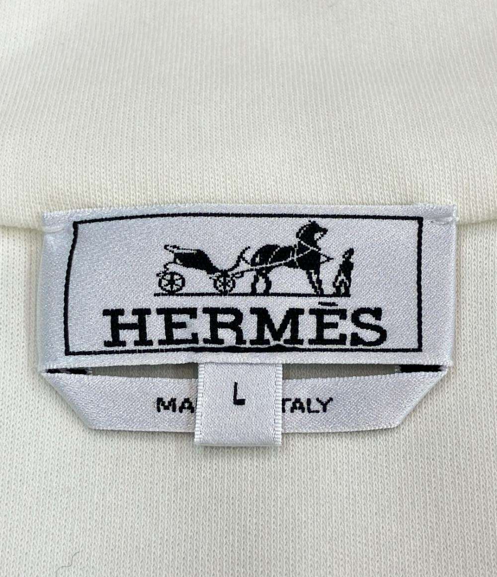 HERMES ジップアップパーカー ヴァワルH メンズ SIZE L エルメス