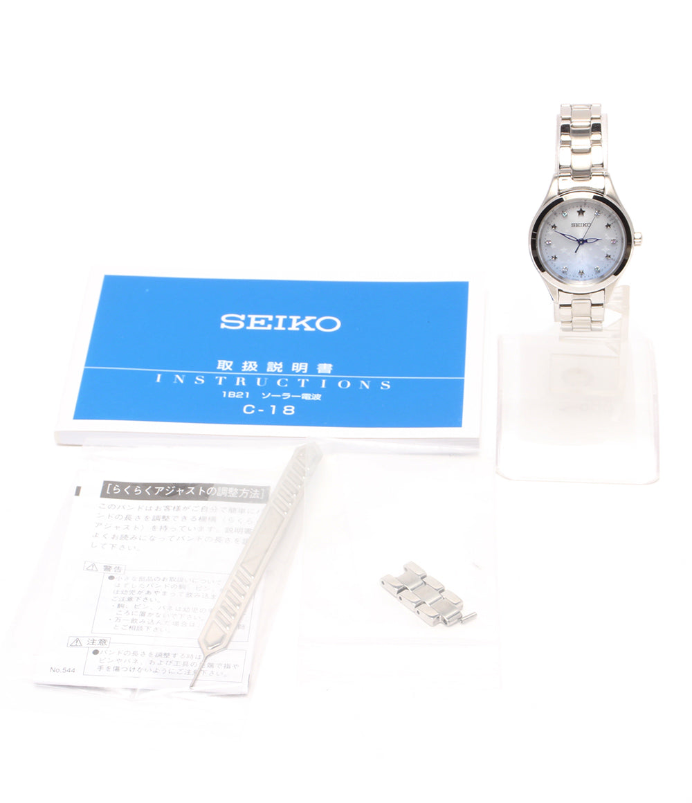 SEIKO 腕時計 ソーラー 1B21-0AS0 レディース セイコー