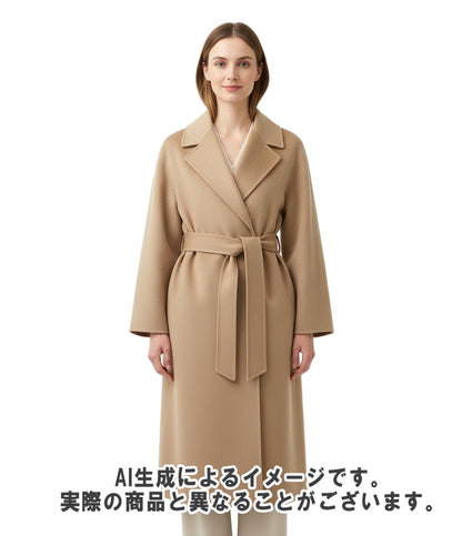 allureville チェスターコート カシミア100% ビーバーコート 202520-17-600-11-010 レディース SIZE 1 (S) アルアバイル