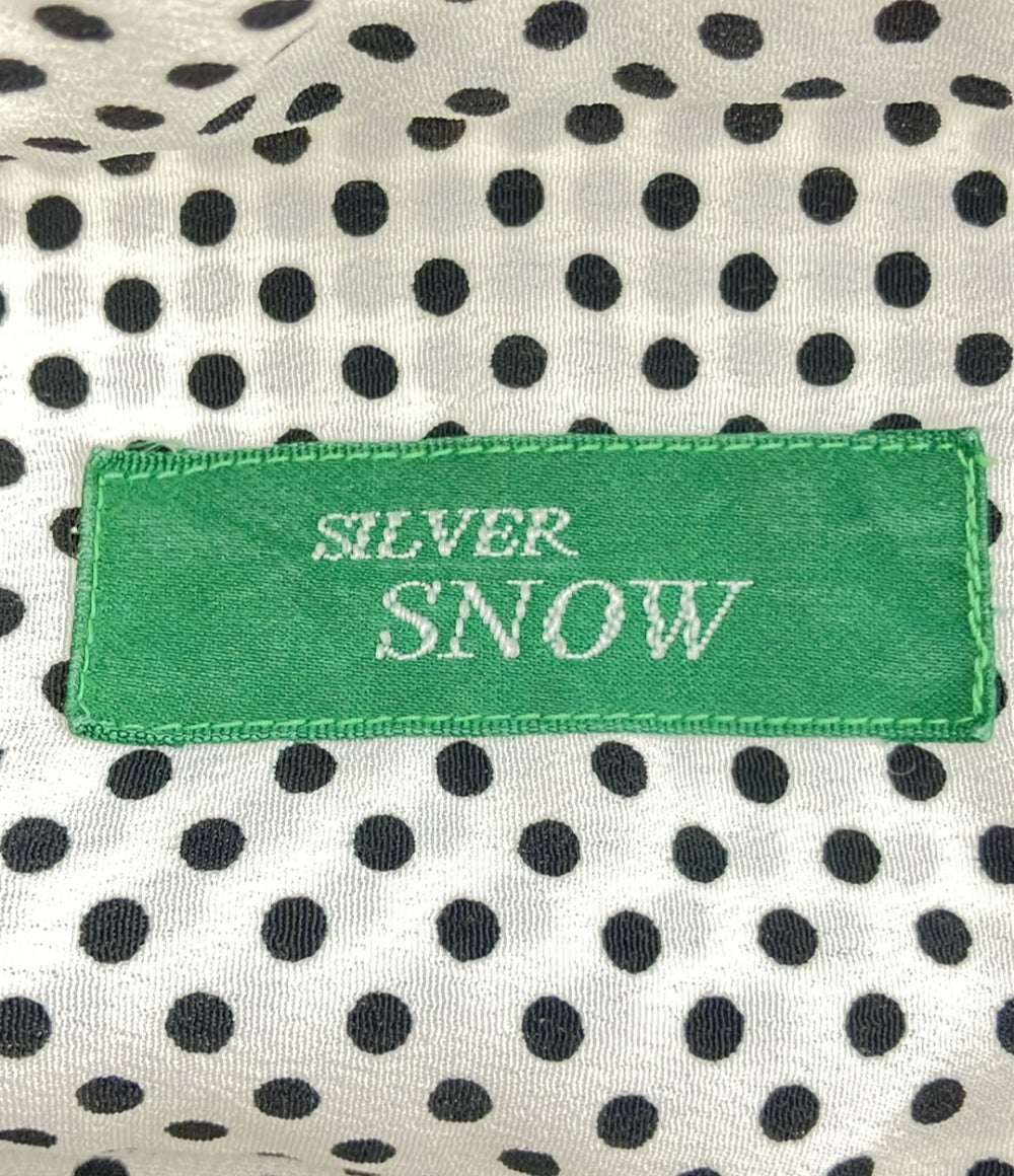 美品 シルバースノー 長袖シャツ ドット柄 メンズ SILVER SNOW