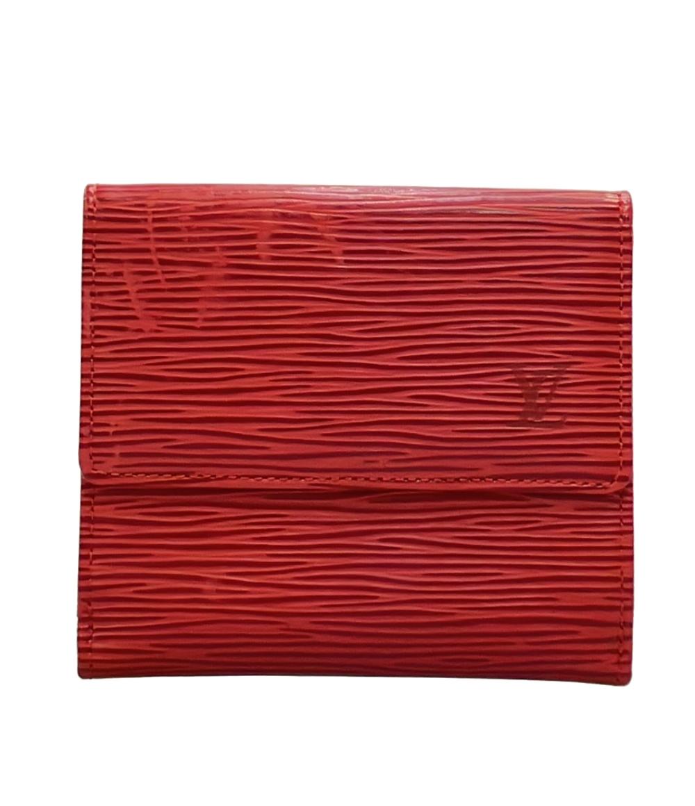 LOUIS VUITTON Wホック二つ折り財布 ポルトモネ ビエ カルトクレディ エピ M63487 レディース ルイ・ヴィトン