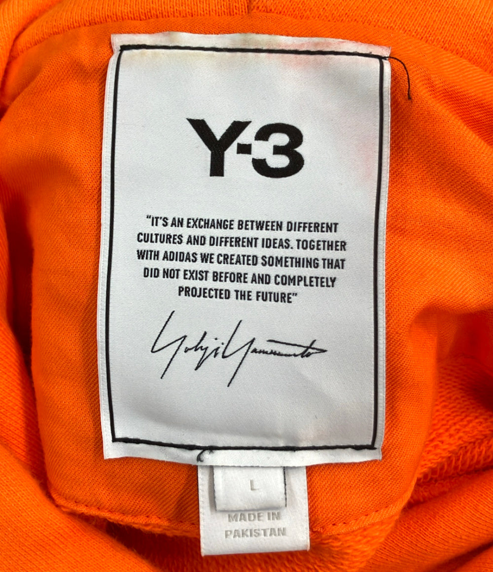 Y-3 長袖 クラシック チェスト ロゴ フーディ メンズ SIZE L ワイスリー