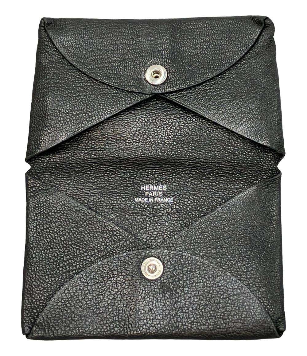 HERMES カードケース D刻印 シルバー金具 ガルヴィ メンズ レディース エルメス