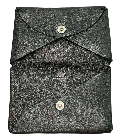 HERMES カードケース D刻印 シルバー金具 ガルヴィ メンズ レディース エルメス