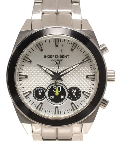 INDEPENDENT 腕時計 クオーツ シルバー J550-002675 メンズ インディペンデント