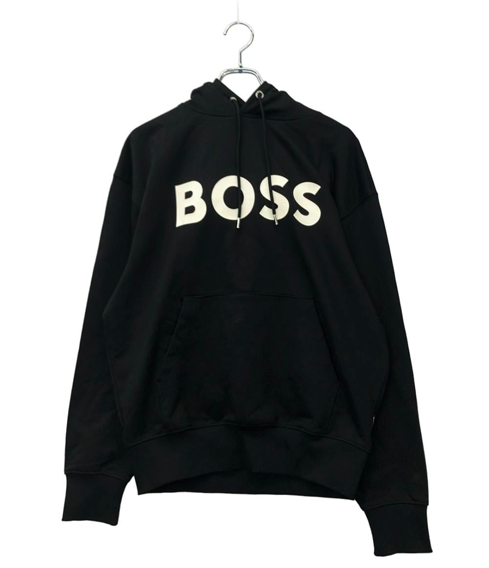 美品 HUGO BOSS パーカー コットンフレンチテリー製リラックスフィットフーディ メンズ SIZE M ヒューゴボス