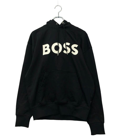 美品 HUGO BOSS パーカー コットンフレンチテリー製リラックスフィットフーディ メンズ SIZE M ヒューゴボス