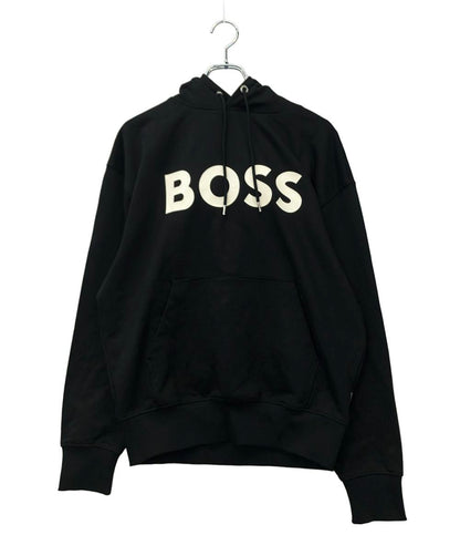 美品 HUGO BOSS パーカー コットンフレンチテリー製リラックスフィットフーディ メンズ SIZE M ヒューゴボス