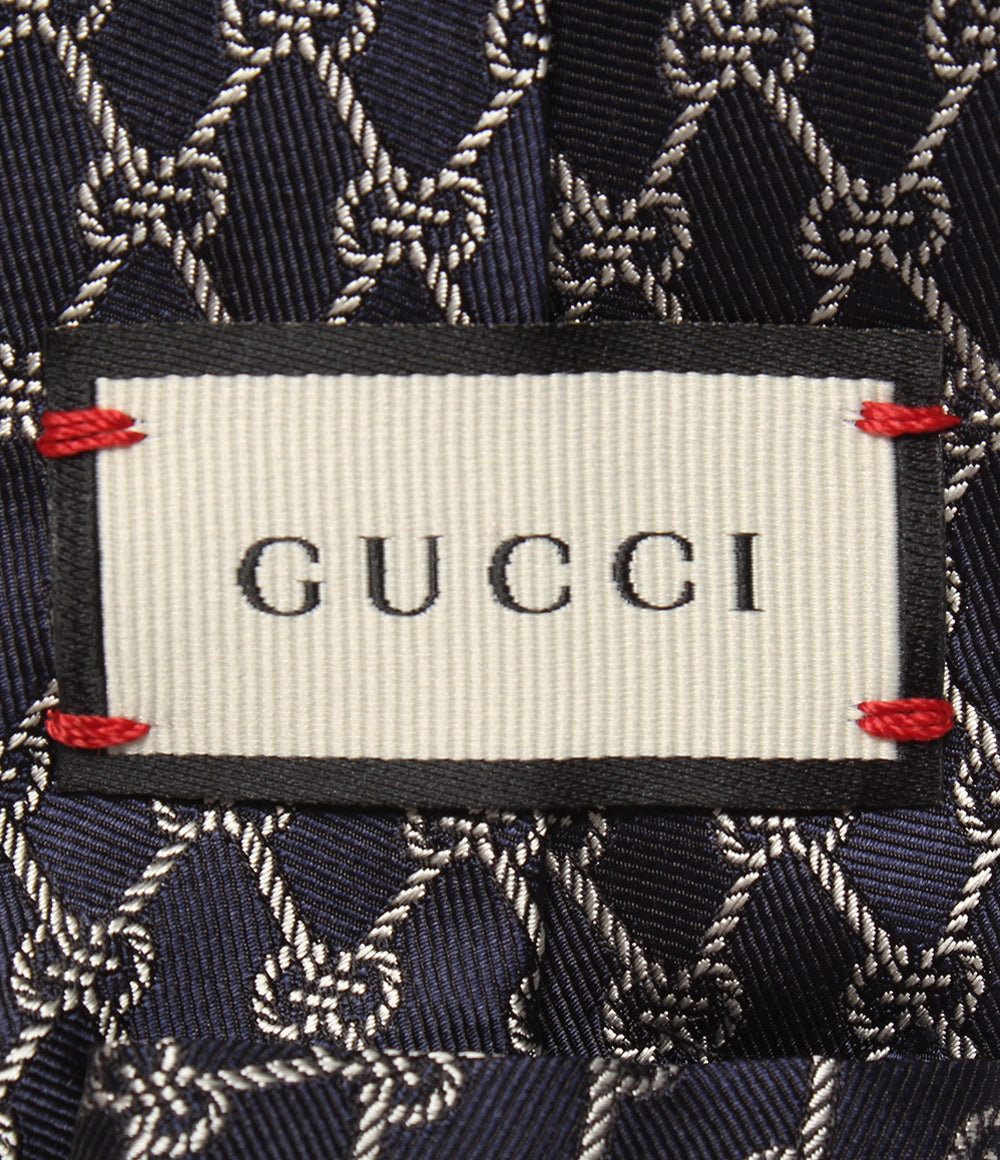 美品 GUCCI ネクタイ シルク100％ GG柄 メンズ グッチ
