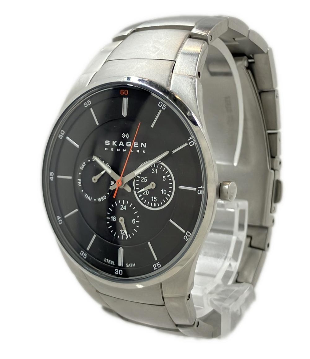 スカーゲン 腕時計 クオーツ ブラック SKW6054 メンズ SKAGEN