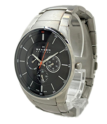 スカーゲン 腕時計 クオーツ ブラック SKW6054 メンズ SKAGEN