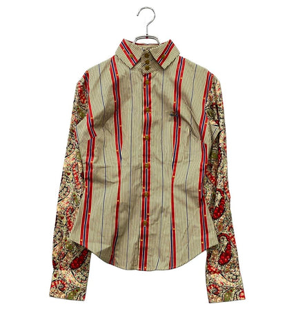 Vivienne Westwood 長袖シャツ KRALL SHIRTS  ペイズリー インポート レディース SIZE 38 (S) ヴィヴィアンウエストウッド