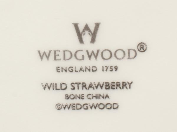 美品 ウエッジウッド オクタゴナルディッシュ 皿 24cm ワイルドストロベリー WEDGWOOD