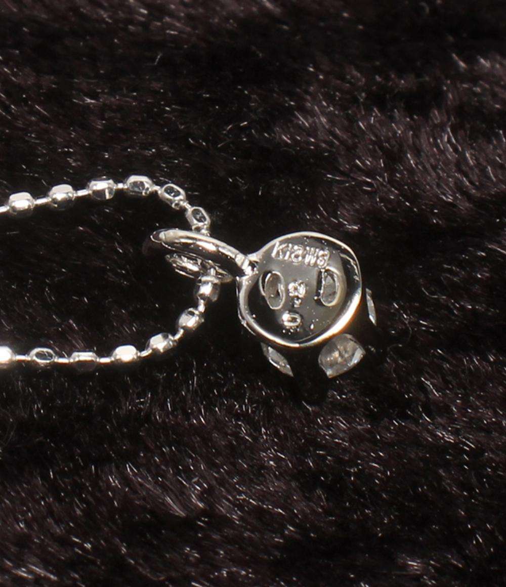 美品 ネックレス K18WG ダイヤ 0.20ct レディース