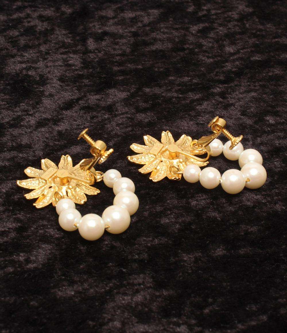 KENZO ネックレス イヤリング フェイクパール フラワーモチーフ 2点セット レディース ケンゾー