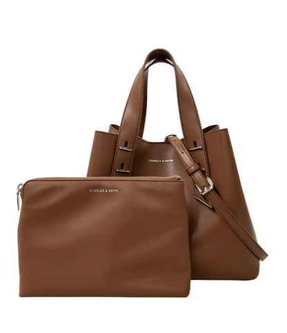 CHARLES&KEITH 2way トートバッグ ショルダーバッグ 斜め掛け レディース チャールズ＆キース