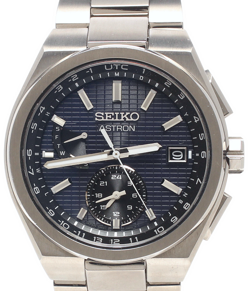 SEIKO 腕時計 アストロン ソーラー ネイビー 8B63-0BH0 メンズ セイコー