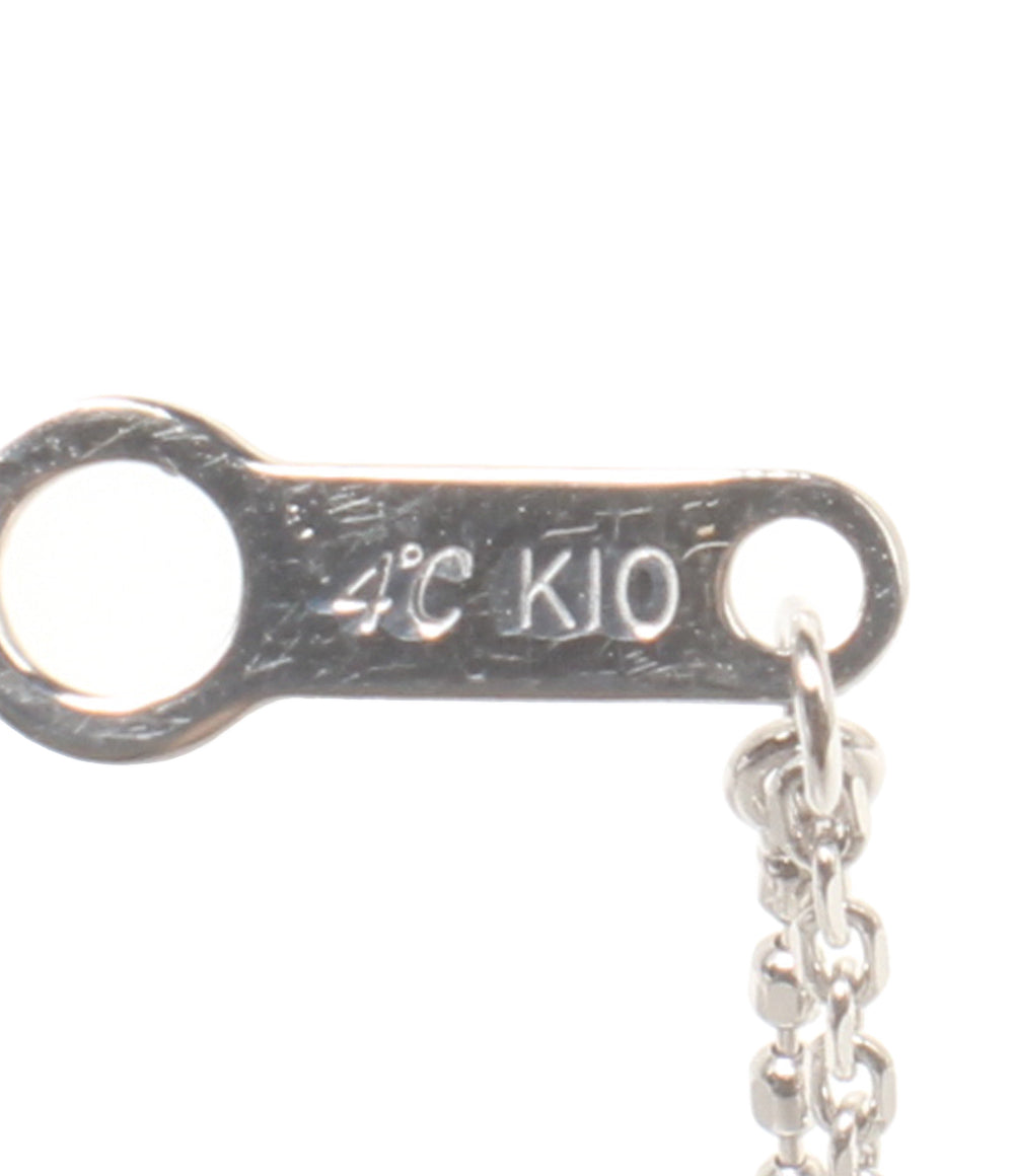 美品 4℃ ブレスレット K10 アクアマリン レディース ヨンドシー
