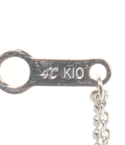 美品 4℃ ブレスレット K10 アクアマリン レディース ヨンドシー