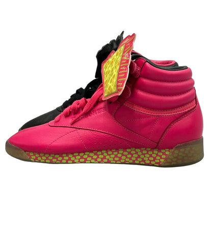 美品 Reebok ハイカットスニーカー × キース・ヘリング  フリースタイル HI INT R12 V53701 レディース SIZE 23.5 (M) リーボック