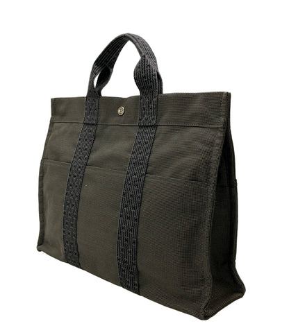 美品 HERMES トートバッグ シルバー金具 エールラインMM レディース メンズ エルメス