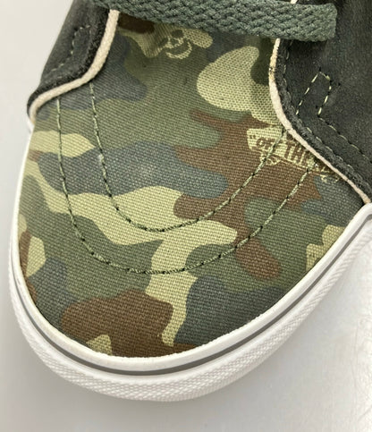 美品 VANS ハイカットスニーカー 迷彩柄 スカル メンズ SIZE US 9 ヴァンズ