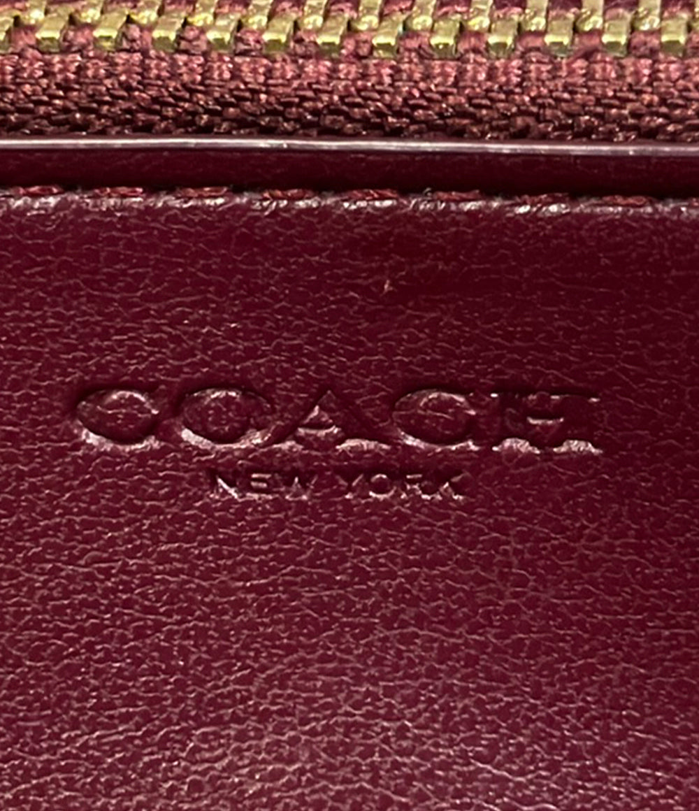 COACH ラウンドファスナー長財布 シグネチャー 31546 レディース コーチ