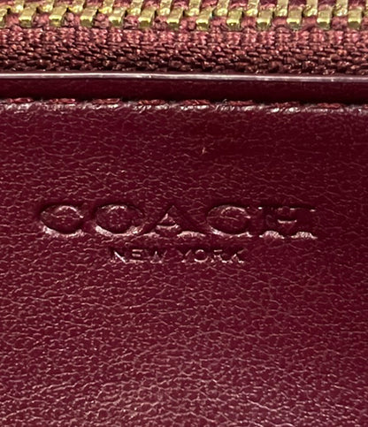 COACH ラウンドファスナー長財布 シグネチャー 31546 レディース コーチ