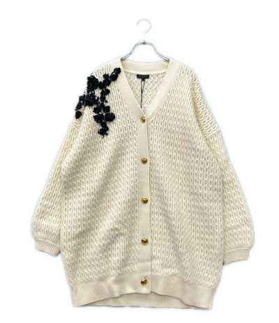 美品 ESCADA 長袖 カーディガン レディース SIZE M エスカーダ