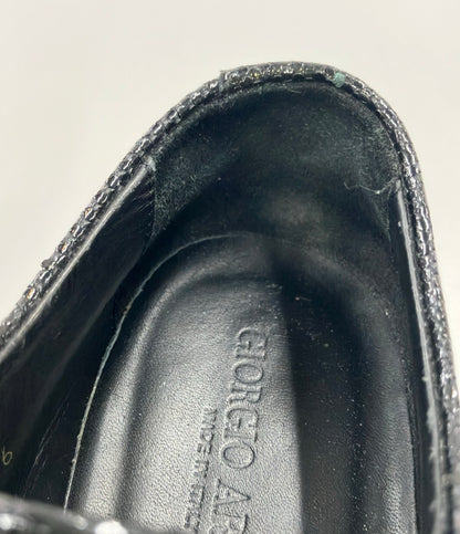 GIORGIO ARMANI ドレスシューズ リザード型押し メンズ SIZE 6 1/2 ジョルジオアルマーニ