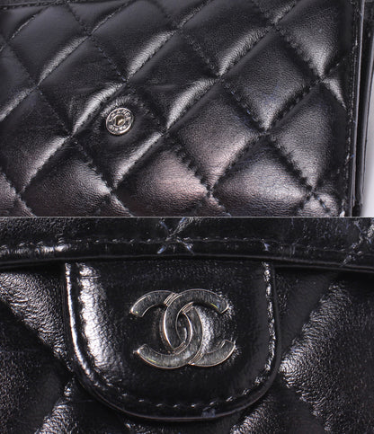 CHANEL 三つ折り財布 シルバー金具 26番台 マトラッセ レディース シャネル