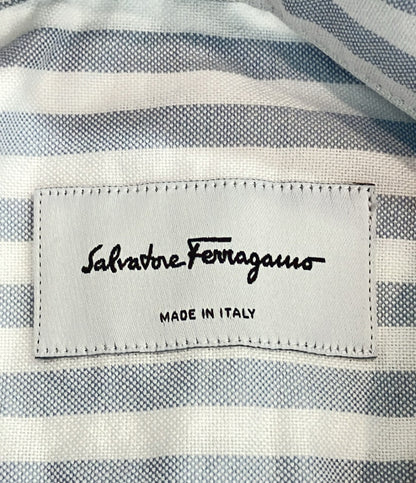 サルヴァトーレフェラガモ 長袖シャツ ストライプ柄 メンズ SIZE S Salvatore Ferragamo