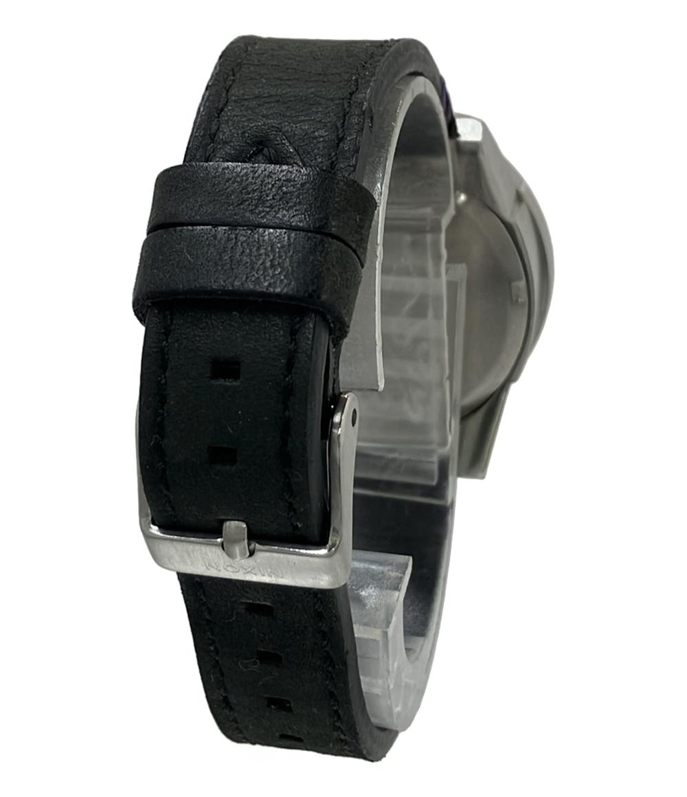 動作品 nixon THE BIG RIG クオーツ式腕時計 レザー×メタルブレス 3針 ブラック 25年1月電池交換 札幌市 清田区 平岡 ニクソン 腕時計 51-30 A083-001-00 オールブラック - 腕時計の通販