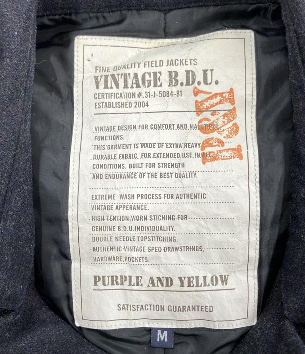 パープルアンドイエロー コート メンズ SIZE M Purple&Yellow