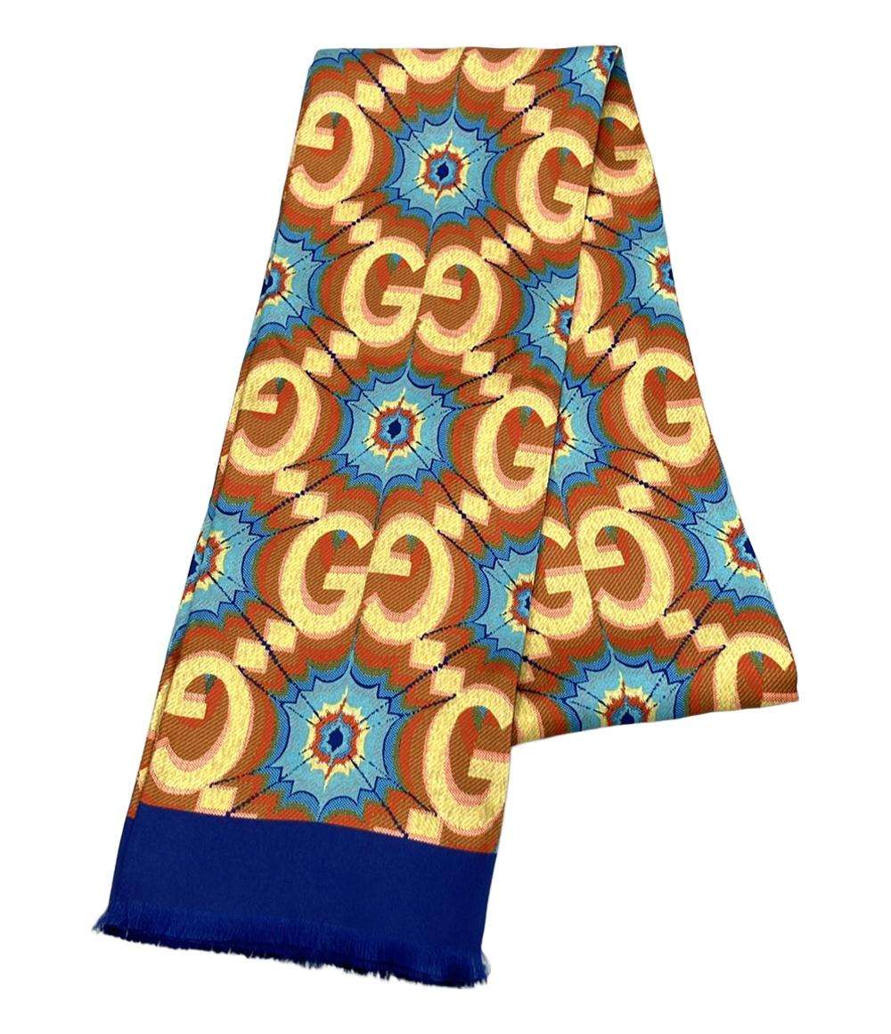 美品 GUCCI スカーフ シルク100% 100th Anniversary Limited Edition Scarf 692032 レディース メンズ グッチ