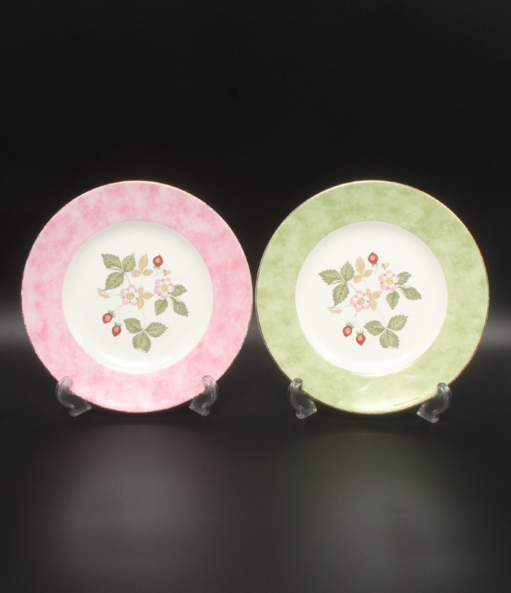 WEDGWOOD プレート 皿 2点セット 21cm ワイルドストロベリー アクセント ウェッジウッド