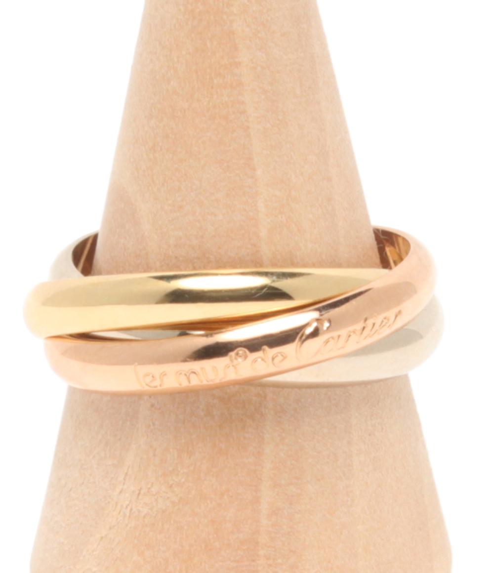 Cartier リング 指輪 K18 トリニティ 3連