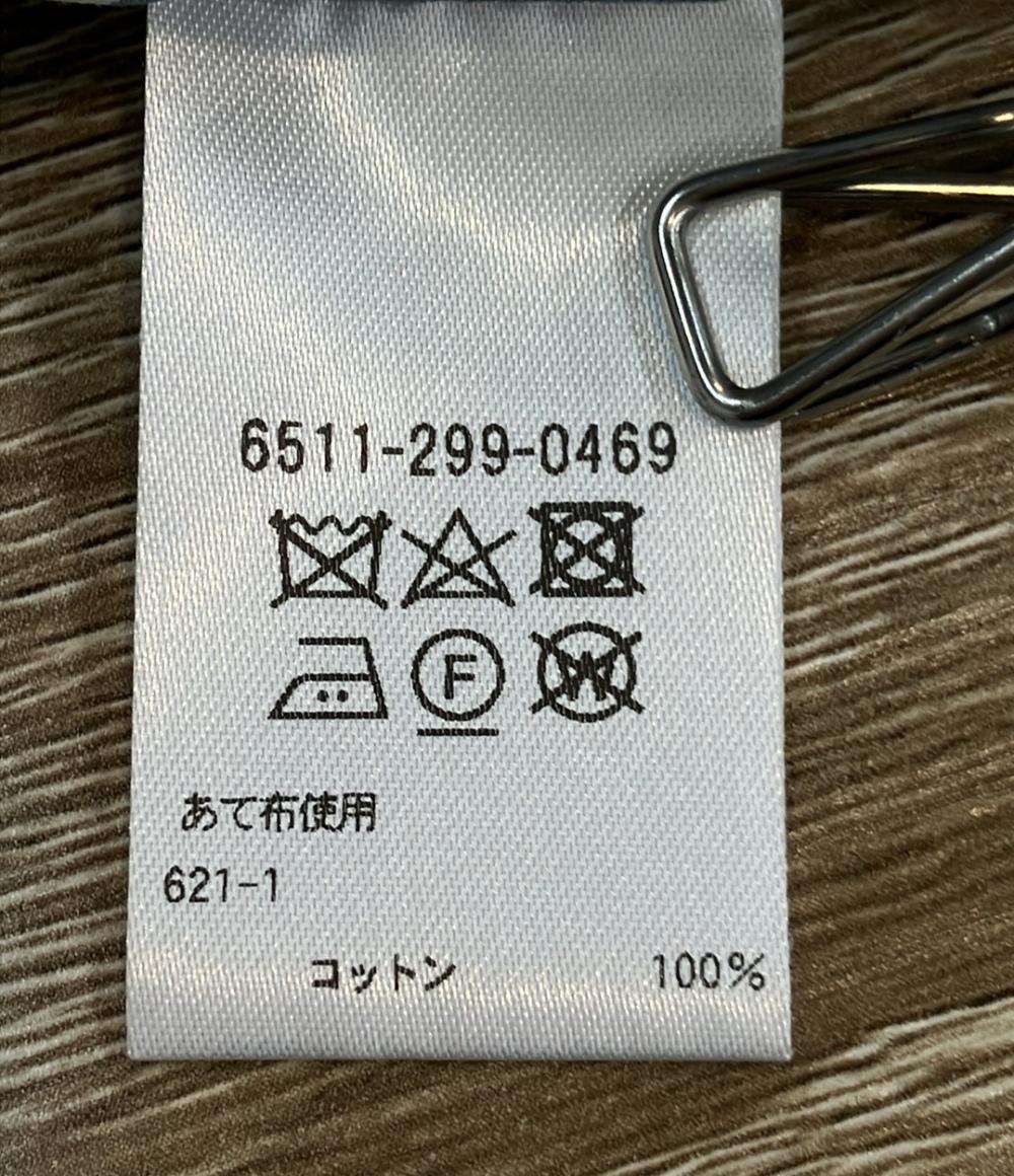 Drawer 長袖シャツ ブラウス ノーカラー コットン ストライプ 6511-299-0469 レディース SIZE 38 (S) ドゥロワー