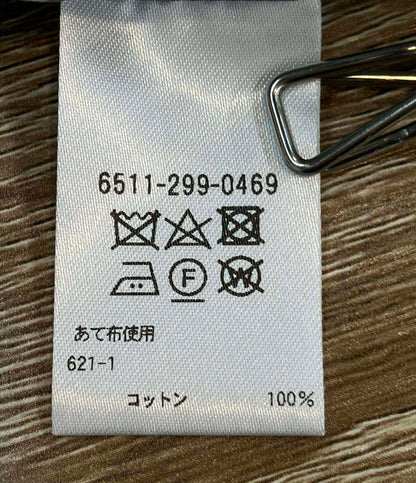 Drawer 長袖シャツ ブラウス ノーカラー コットン ストライプ 6511-299-0469 レディース SIZE 38 (S) ドゥロワー