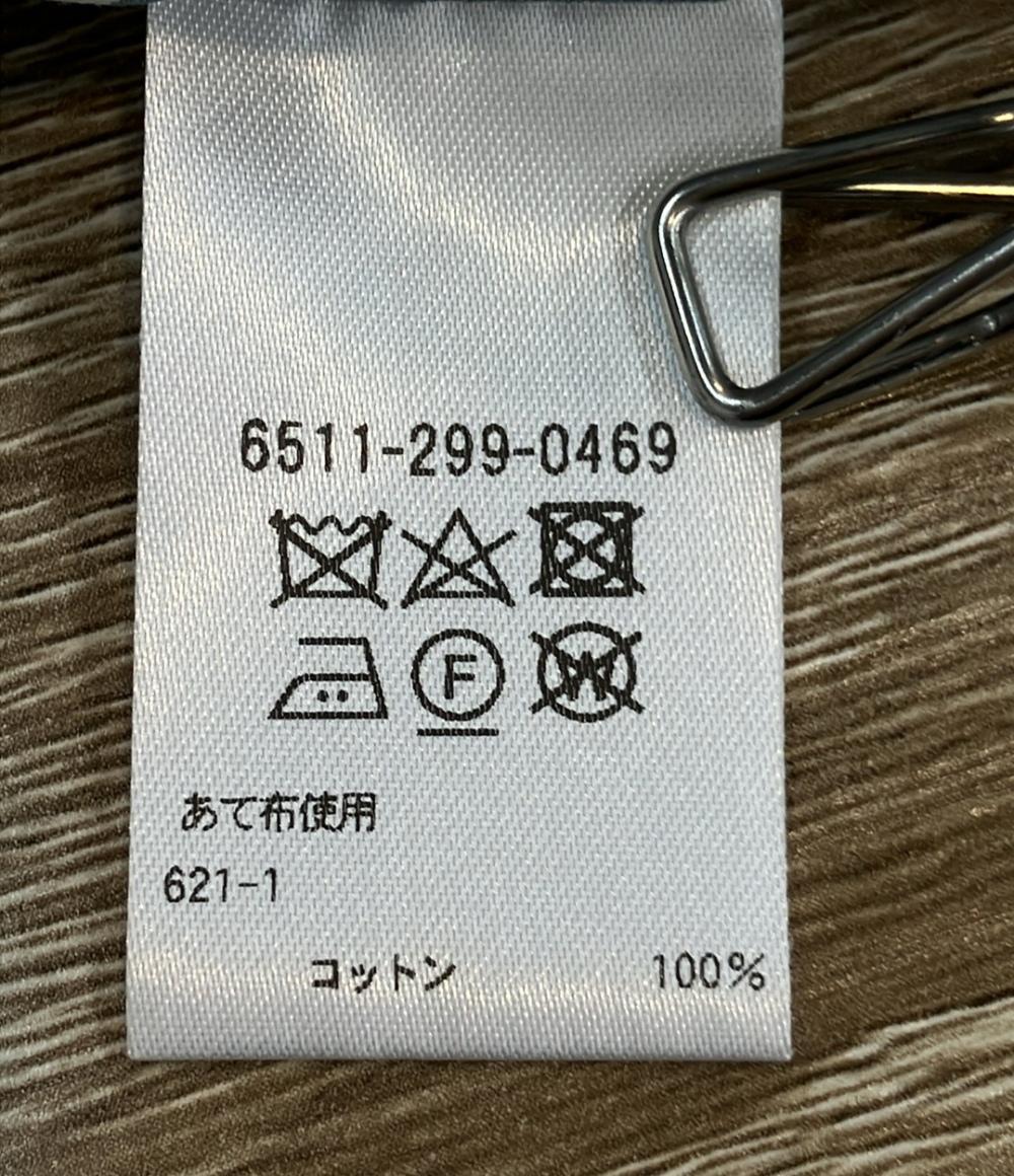 Drawer 長袖シャツ ブラウス ノーカラー コットン ストライプ 6511-299-0469 レディース SIZE 38 (S) ドゥロワー