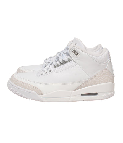美品 NIKE ミッドカットスニーカー エア ジョーダン 3 レトロ ピュアマネー CT8532-111 メンズ SIZE 26.5 ナイキ