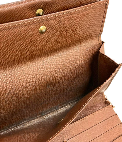 訳あり LOUIS VUITTON 三つ折り長財布 モノグラム M61217 ユニセックス ルイ・ヴィトン