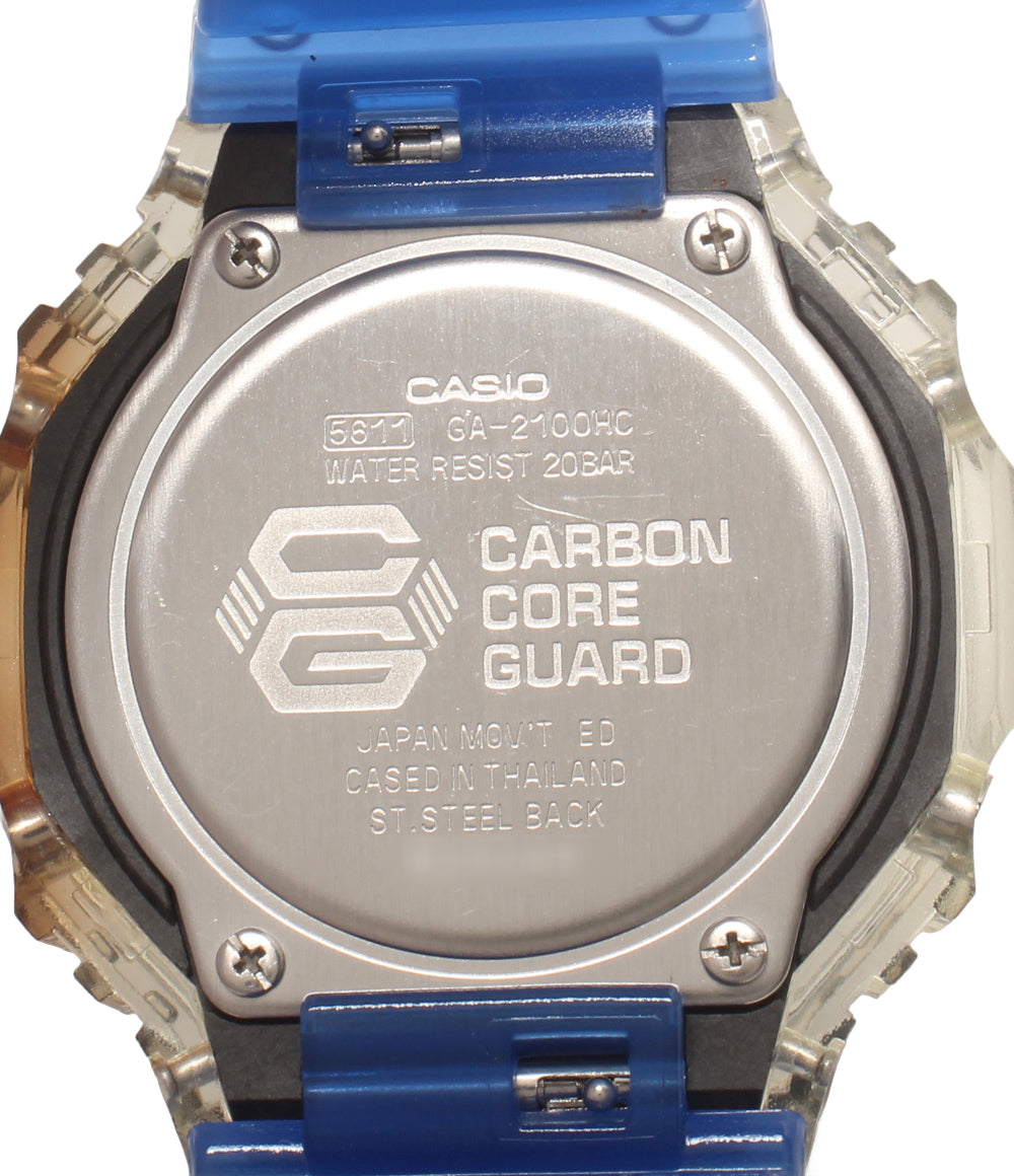 CASIO 腕時計 HIDDEN COAST（未知の海岸への探検） G-SHOCK クオーツ ブルー GA-2100HC メンズ カシオ