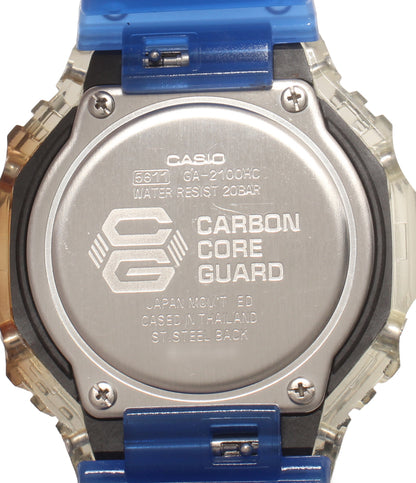 CASIO 腕時計 HIDDEN COAST（未知の海岸への探検） G-SHOCK クオーツ ブルー GA-2100HC メンズ カシオ