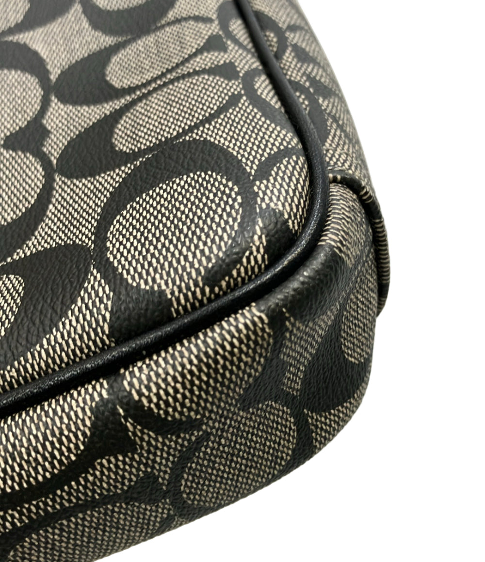 美品 COACH セカンドバッグ クラッチバッグ シグネチャー F77277 メンズ コーチ